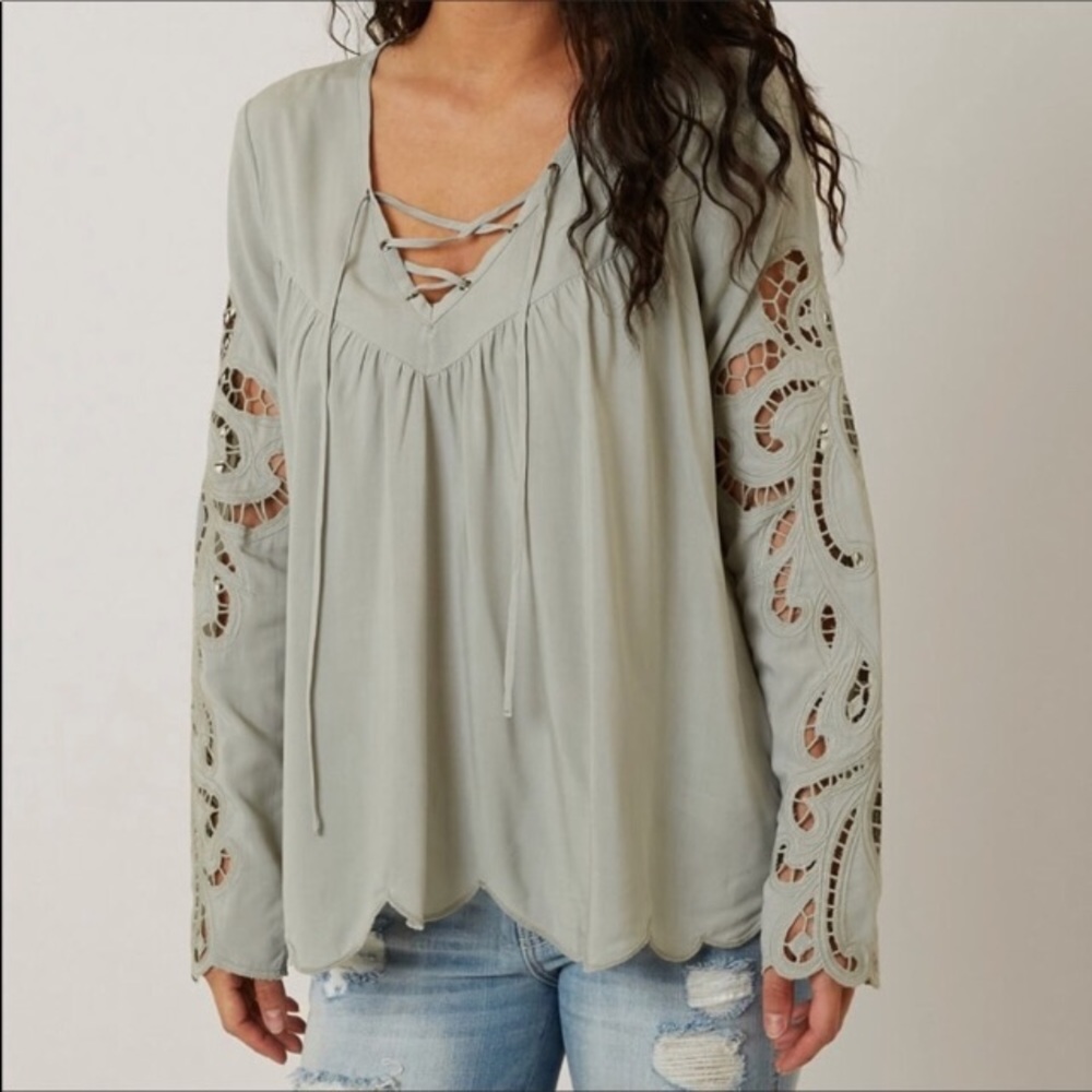 Gimmicks Sage green top